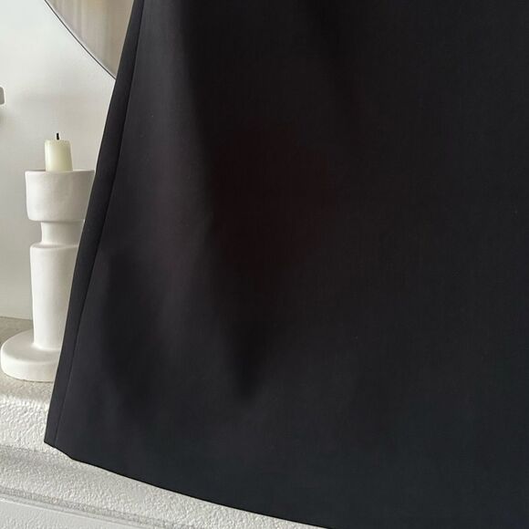 Halston Heritage Black Dress Sheer Sequin Bodice - Picture 2 of 7